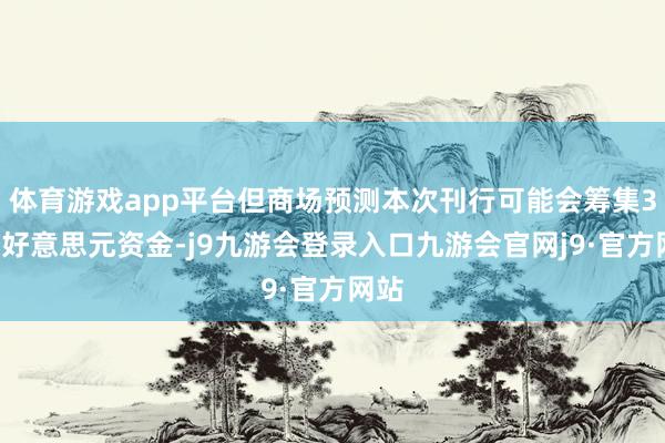 体育游戏app平台但商场预测本次刊行可能会筹集30亿好意思元资金-j9九游会登录入口九游会官网j9·官方网站